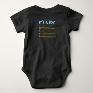 "Det är en pojke" Baby Body T Shirt