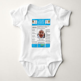 Det är en pojke BABY NEWSPAPER 1-Biet Bodykostym T Shirt