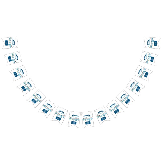 Det är en pojke Baby Shower Girlang Banner Vimplar (Alla)