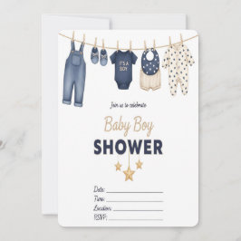 Det är en pojke Baby Shower Inbjudan 