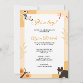 Det är en pojke Baby Shower Inbjudan Design