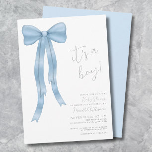 Det är en pojke baby shower inbjudningar