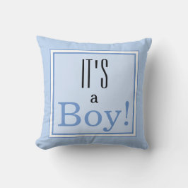 Det är en pojke! Baby Shower Keepsaki Pillow Kudde