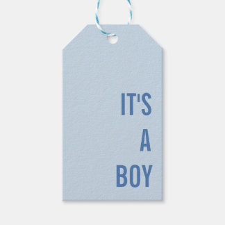 Det är en pojke baby shower presentetikett