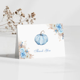 Det är en pojke Baby Shower Pumpa Tack Kort