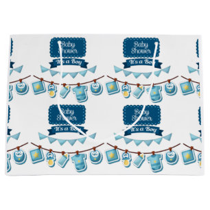 Det är en pojke baby shower stor presentpåse