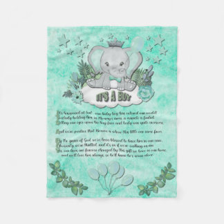 "Det är en pojke" Babyfilt Fleecefilt