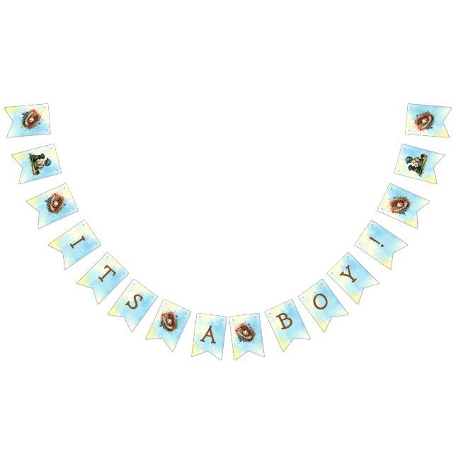 Det är en pojke | Baseball Baby Shower Vimplar (Alla)