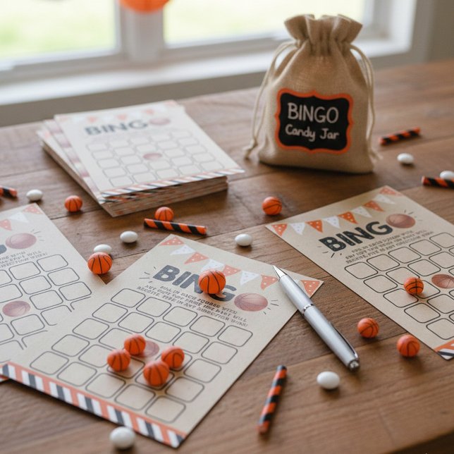 Det är en pojke! Basketball Theter Baby Shower Bin (Skapare uppladdad)