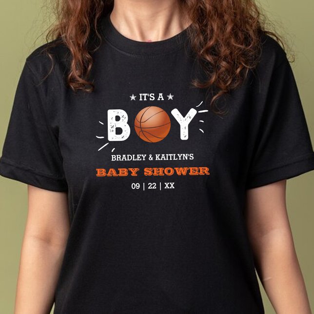 Det är en pojke! Basketboll, teman med samkörd bab T Shirt (Skapare uppladdad)