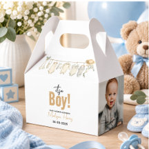 Det är en pojke! Blå babyfirande – Sött & Ljuvligt