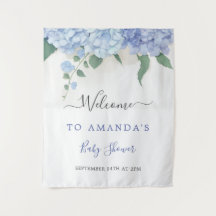 Det är en pojke Blå Hortensia Botanisk Bebis Showe