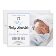 Det är en pojke! Blåskalig fotoinbjudan till Sprin