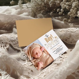 Det är en pojke! Blue Baby Shower - Cute & Sweet Inbjudningar