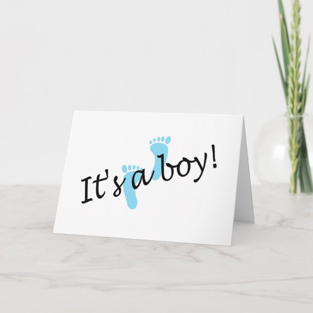 Det är en pojke (Blue Feet) Meddelande (Framsida)