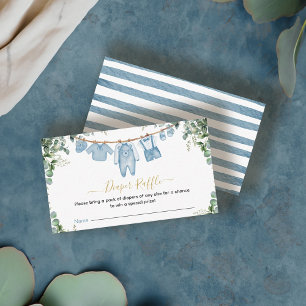 Det är en pojke Boho Baby Shower Blöja Lotteri Bil Tilläggskort