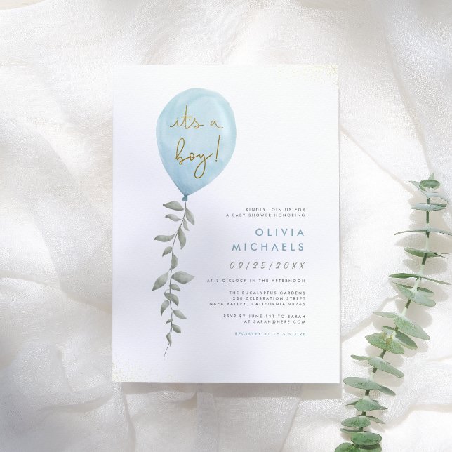 Det är en pojke | Budget för Blue Balloon Baby Sho (Skapare uppladdad)