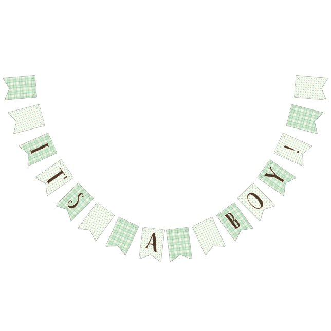 Det är en pojke! - Bunting Flaggor (Alla)