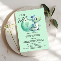 Det är en pojke! Cute Dinosaur med sin "Egg Baby S