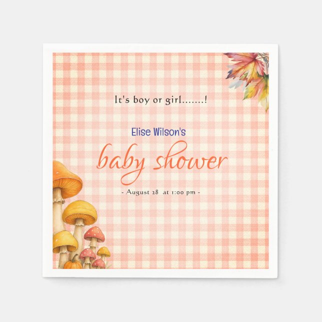 Det är en pojke eller flicka... pappersservett (Framsidan)