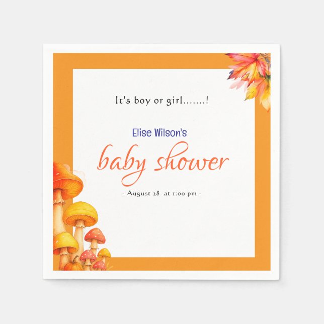 Det är en pojke eller flicka... pappersservett (Framsidan)