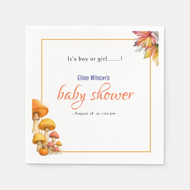 Det är en pojke eller flicka... pappersservett (Framsidan)