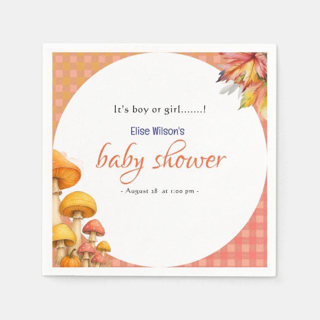 Det är en pojke eller flicka... pappersservett (Framsidan)