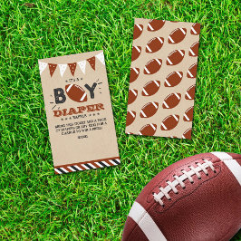 Det är en pojke! Fotbollsskor - blöjor Tilläggskort
