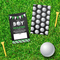 Det är en pojke! Golf Co-ed Baby Shower Blöjtomte