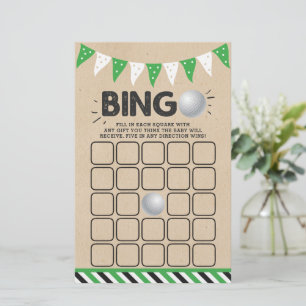 Det är en pojke! Golf Thenzed Co-ed Baby Shower Bi