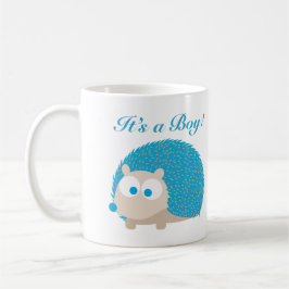 Det är en pojke! Hedgehog Kaffemugg