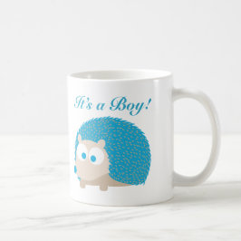 Det är en pojke! Hedgehog Kaffemugg