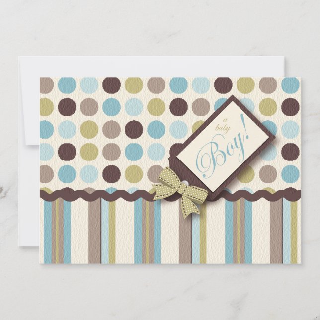 Det är en pojke! Inbjudan (Framsida)