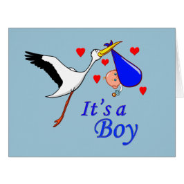 Det är en pojke jumbo kort