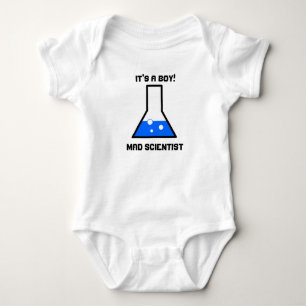 Det är en pojke! Mad Scientist Baby T Shirt