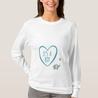 Det är EN POJKE med elefantmoderskapskjortan T-shirt