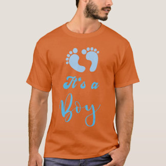 Det är en pojke med fötter Baby Shower Party vinta T Shirt