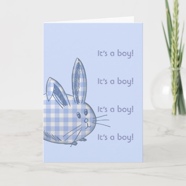 Det är en pojke! meddelande (Framsida)