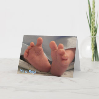 Det är en pojke! meddelande