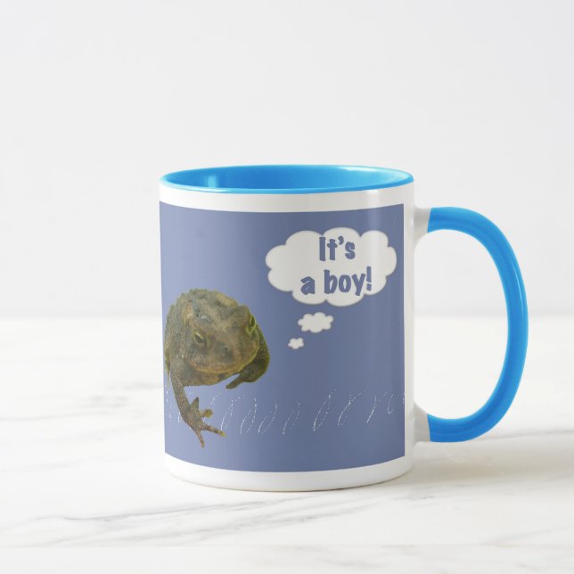 Det är en pojke! Nyfödd bebis Mugg (Höger)