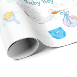 Det är en pojke - Personlig Baby Shower Presentpapper