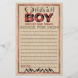 Det är en pojke! Rustic Play Lumberjack Baby Advic