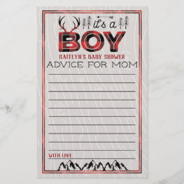 Det är en pojke! Rustic Play Lumberjack Baby Advic