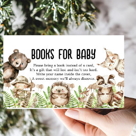 det är en pojke Rustic Woodland Baby Shower Inbjud Tilläggskort
