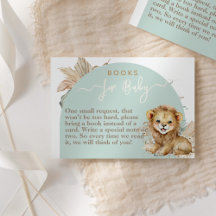 Det är en pojke Safari Theme Lejon Baby Shower bok