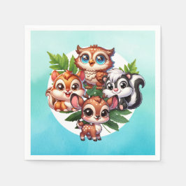 Det är en pojke | Skogskläder Babyskor Pappersservett