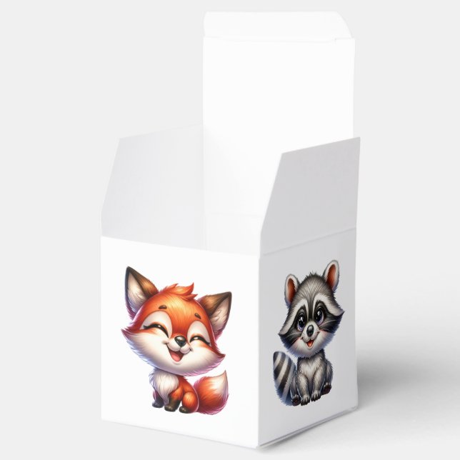 Det är en pojke | Skogskläder Babyskor Presentaskar (Öppnad)