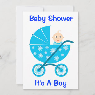 Det är en pojke: Spara inbjudan till babysknappen