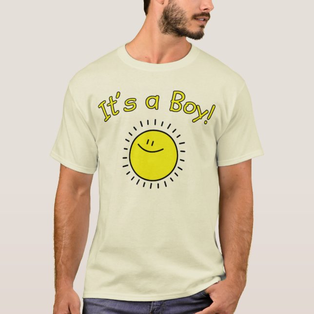 Det är en pojke! t-skjorta tee shirt (Framsida)