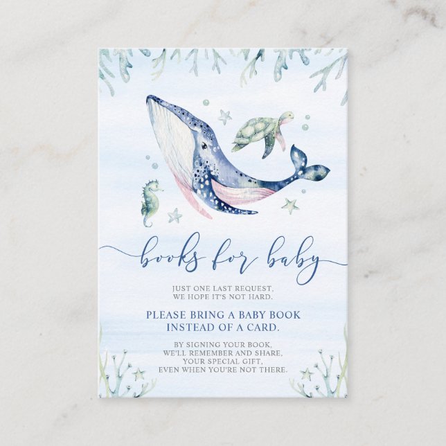 Det är en pojke under Sea Bokar för Baby Tilläggskort (Framsida)